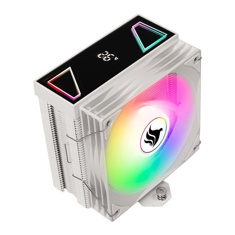 Cooler Para Processador Pichau Sage V3, ARGB, 120mm, Branco, PG-SGEWH-V03