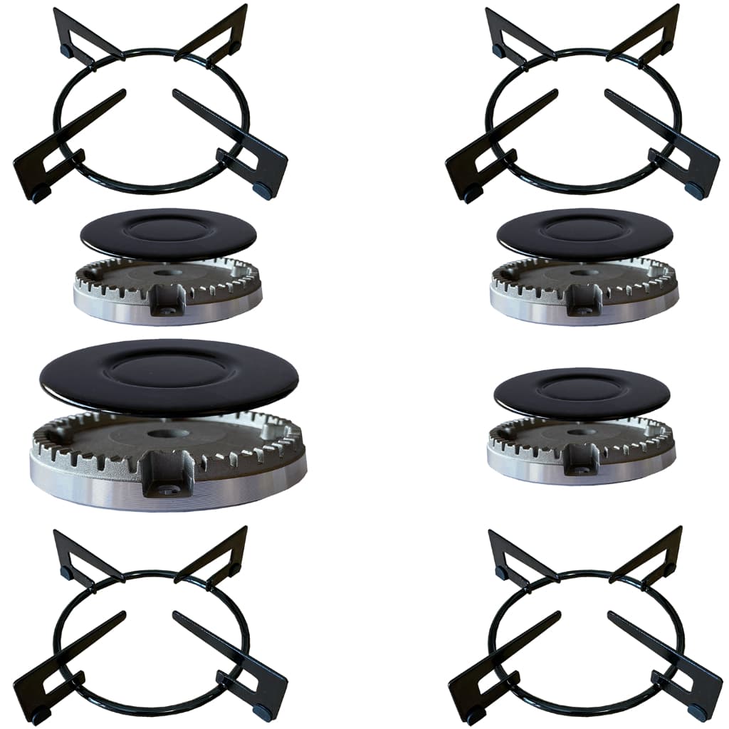 Kit Completo Trempes E Queimadores Cooktop Fischer 4 Bocas