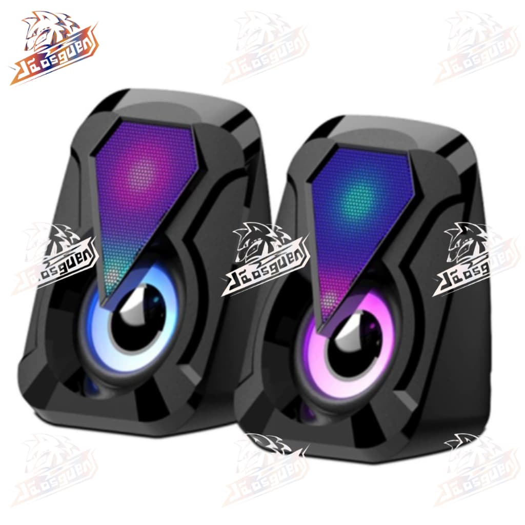 Caixa de Som RGB Led computador Pc Gamer luz de respiração fria Caxinha alto falante