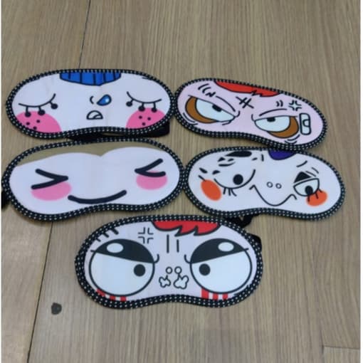 kit c/5 Máscara Tapa Olhos para Dormir - Estampas Sortidas
