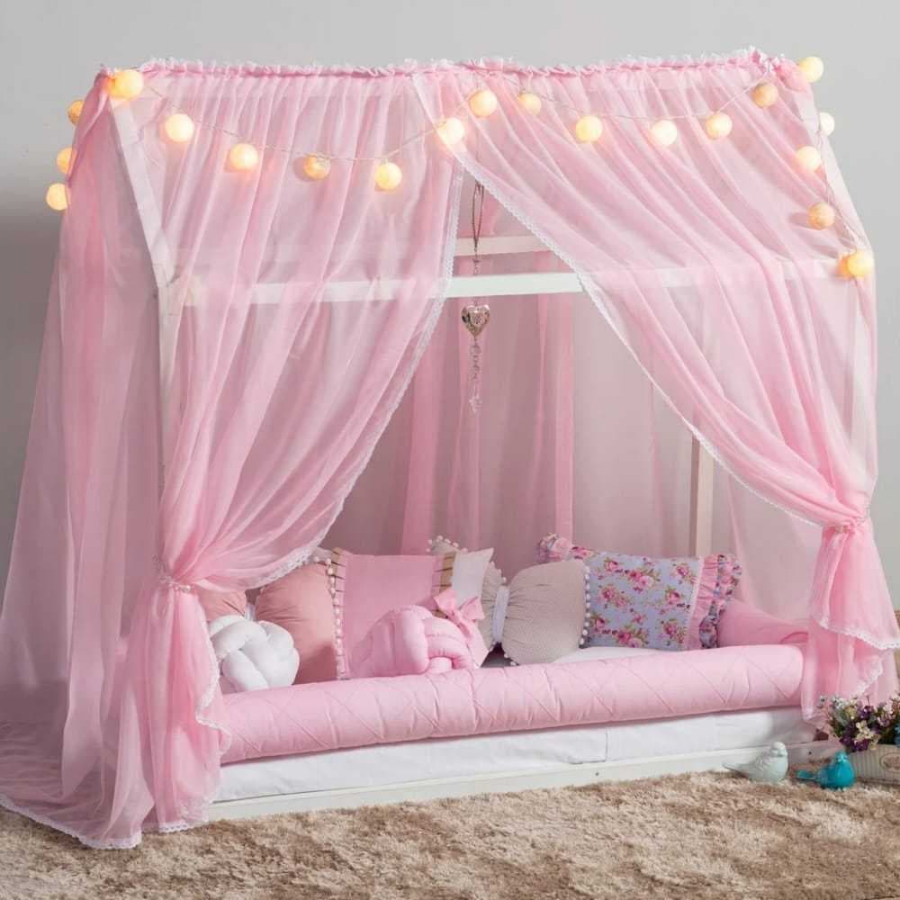 Mosquiteiro Para Mini Cama Casinha Montessoriana Voil 1,60m x 1,70m