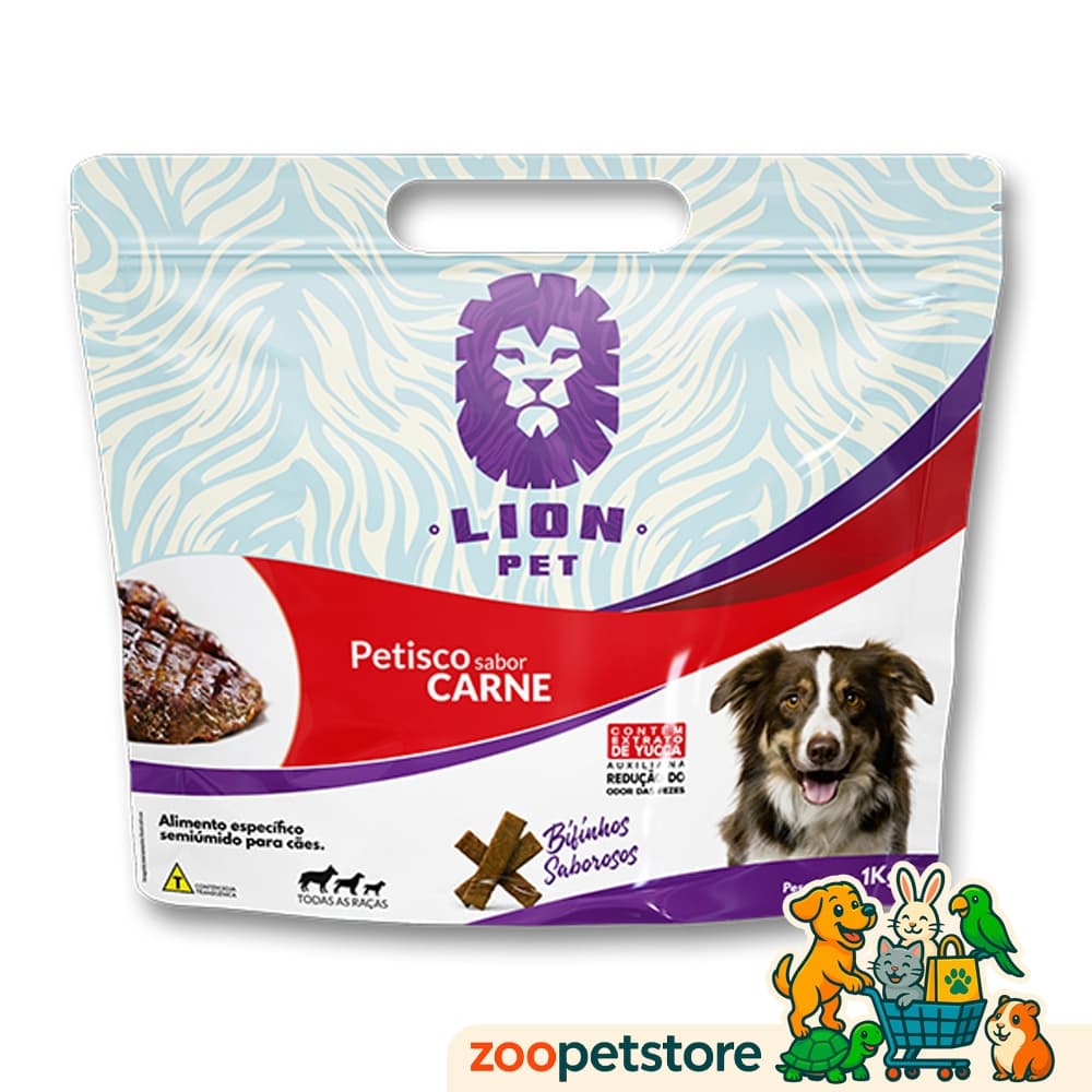 Bifinho Para Cães Petisco Lion Pet Sabores 1kg