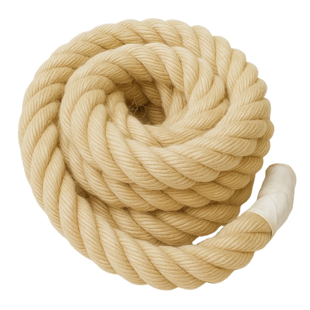 Corda De Sisal Naval 50mm 2 Metros Rasada Artesanatos Decorações Luminária Decks