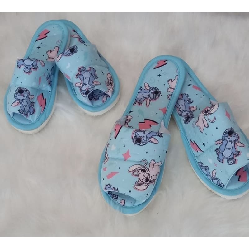 Pantufas Feminina,  Chinelinho de Pano Adulto e Infantil.  Pantufas de Pano Aberta
