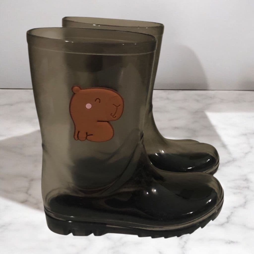 Galocha Bota de Chuva Cano Alto Capivara Infantil Menino Juvenil Leve Moderna Confortável