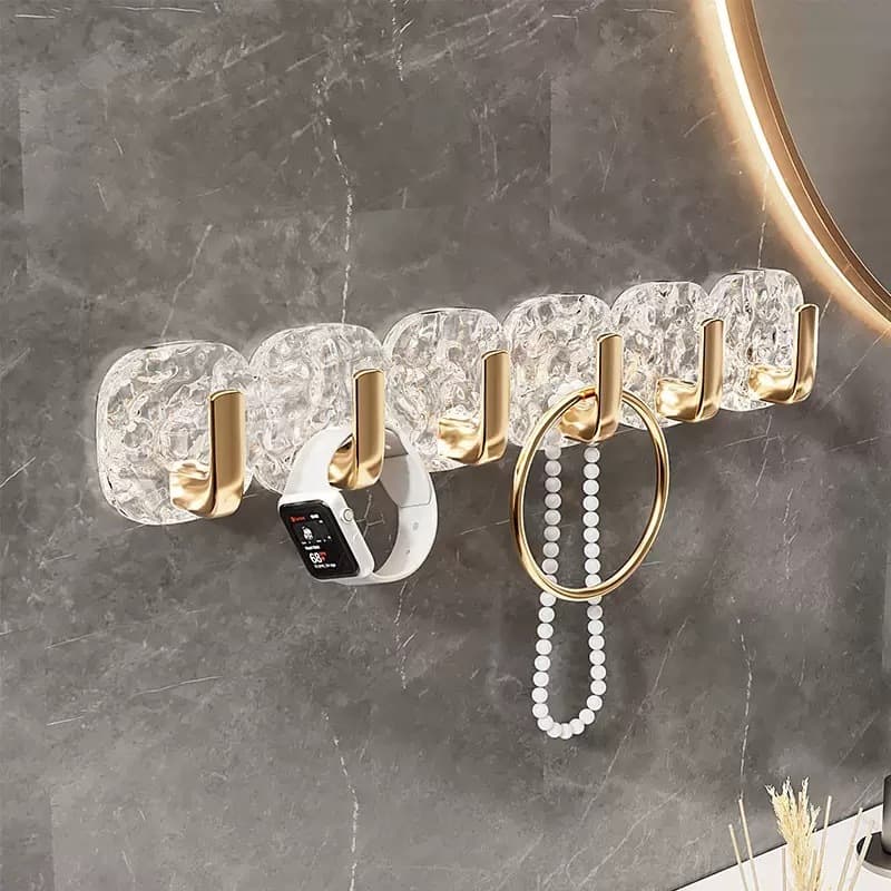 Gancho adesivo luxo sem furar parede para pendurar toalha objetos