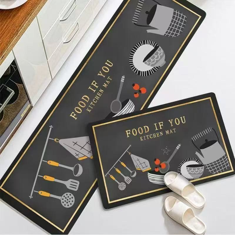 Tapetes de cozinha, conjunto de 2peças, tamanhos 38x58 cm e 38x118 cm respectivamente. LH