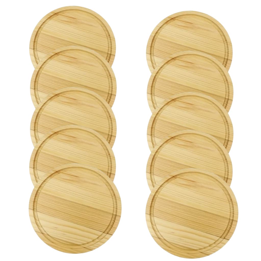 Kit Tábuas Redondas Para Pizza Madeira Diversos Diâmetros