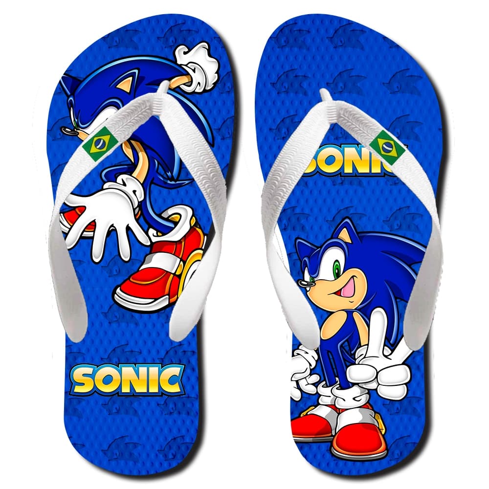 Chinelo do Sonic: Velocidade e Estilo nos Seus Pés
