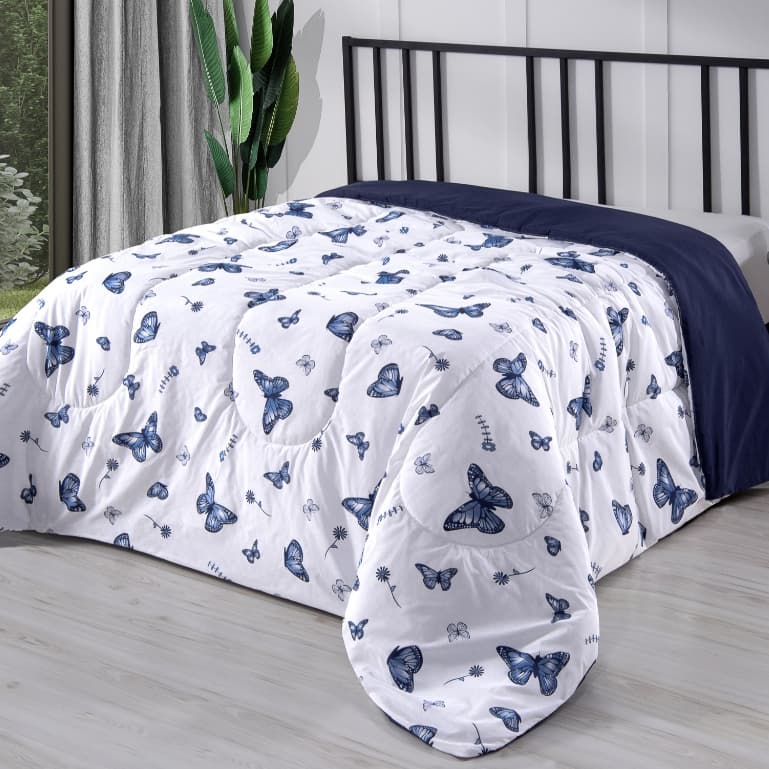 Edredom Dupla Face Casal Percal 100% Algodão