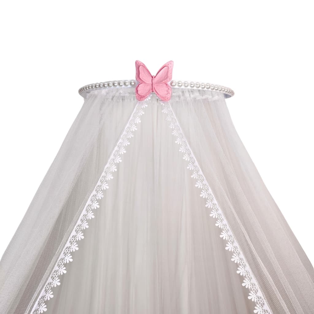 Dossel borboleta com mosquiteiro tule para berço