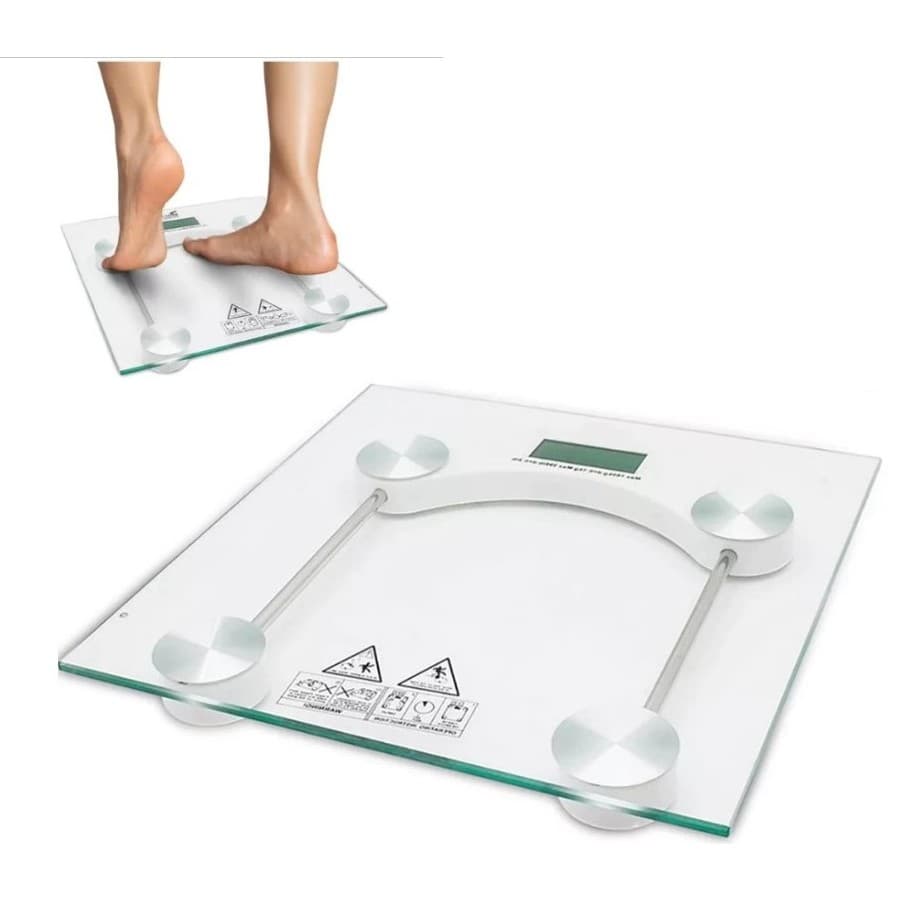 Balança Eletrônica Corporal para Banheiro de Vidro Temperado até 180 kg Acompanha Pilhas - Moment