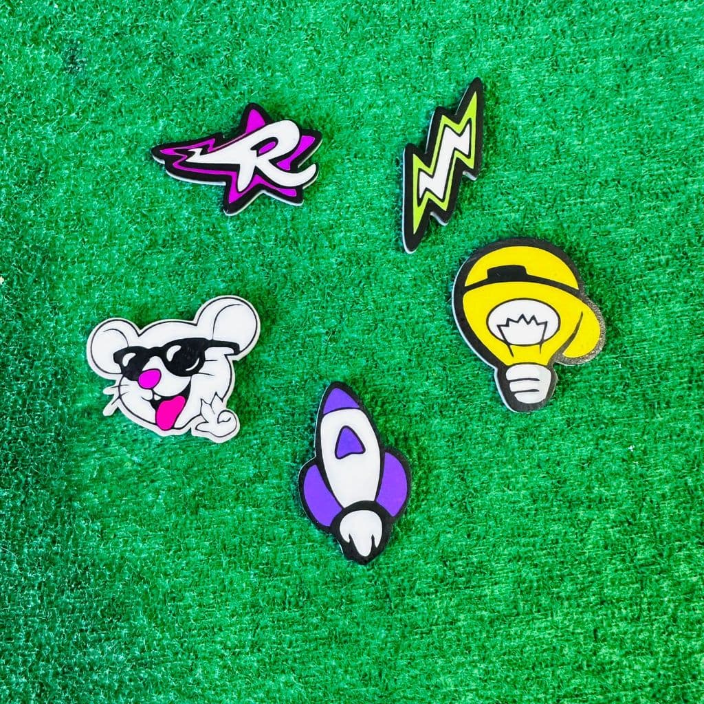 Aplique em acrílico DOS ROSA - EMILLY V ( Kit 10 unidades)