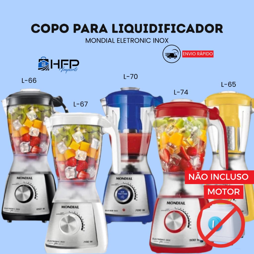 Copo Liquidificador Compatível Mondial Eletronic Inox Filter