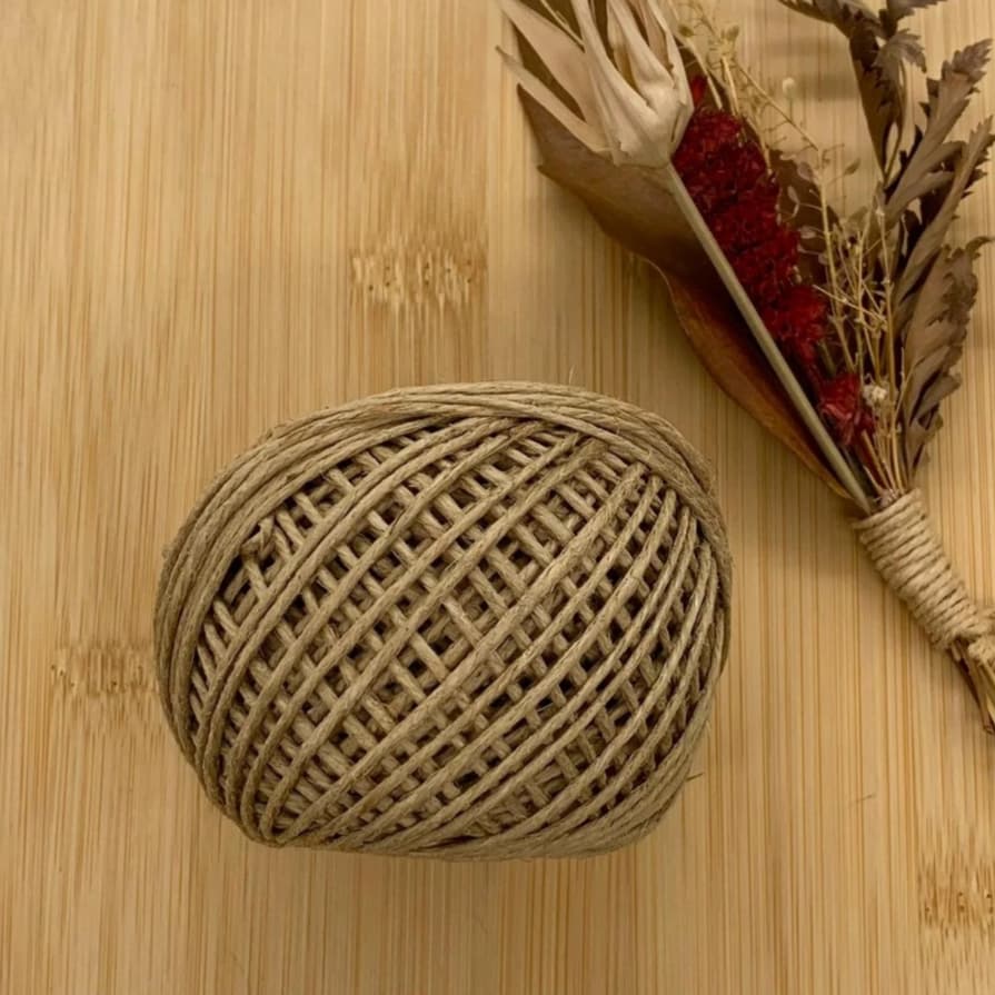 5 Metros de Fio Cordão Rami 2mm Natural Corda Para Artesanato E Decoração