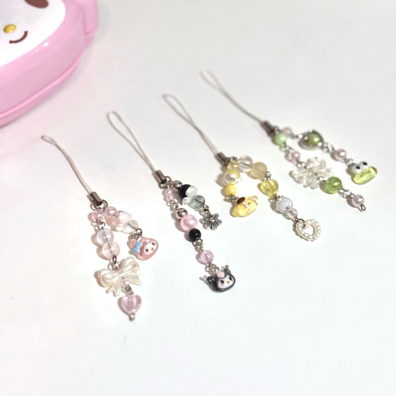 Phone strap Sanrio Kuromi My Melody Pompompurin phone charm