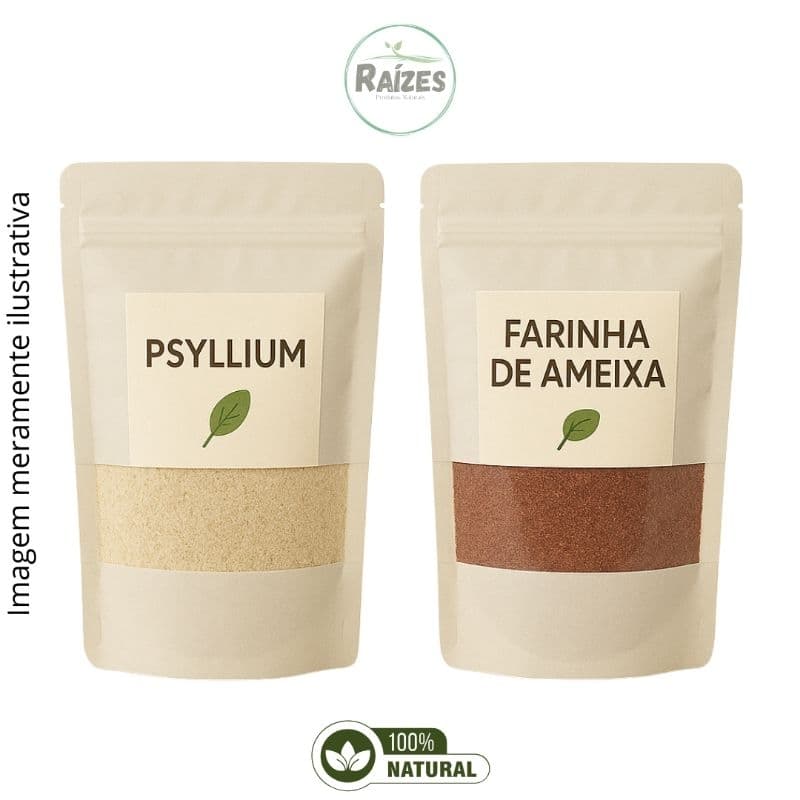 Kit Fibras (Psyllium e Farinha de Ameixa) 100g cada produto
