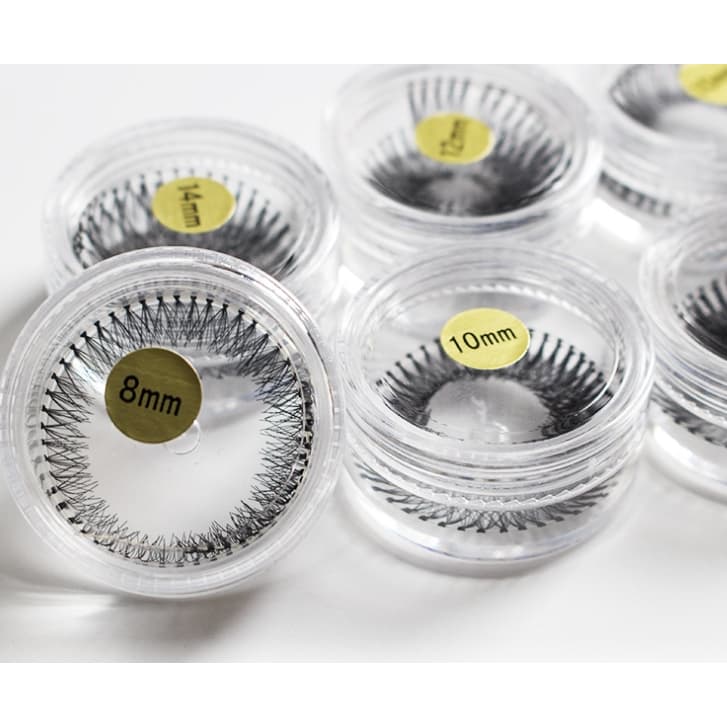 Pacote Com 12  potinhos kit de cílios tufinho com 12 potinhos8mm /10mm /12mm /14mm