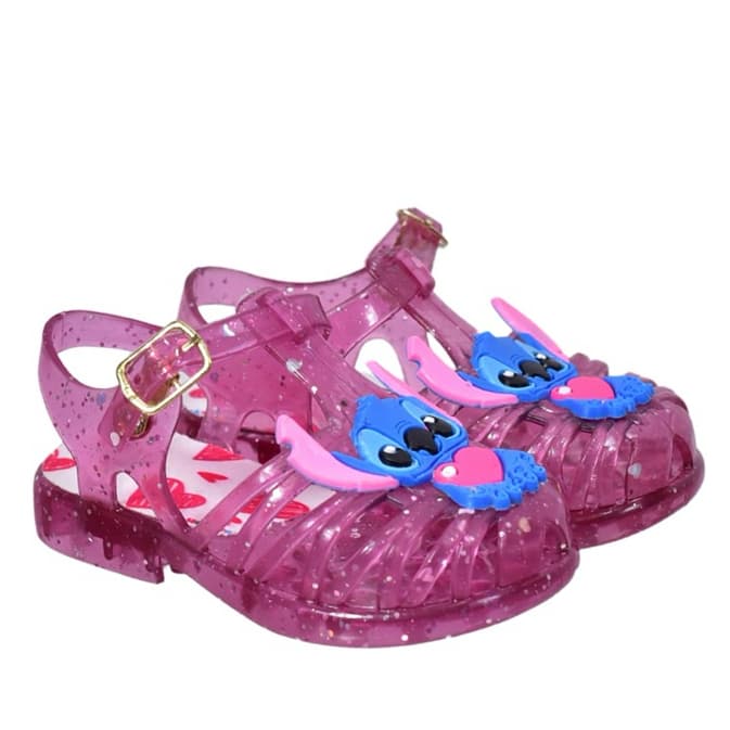 Sandália Bebê Feminina Infantil Stitchh Confortável Macia Prática