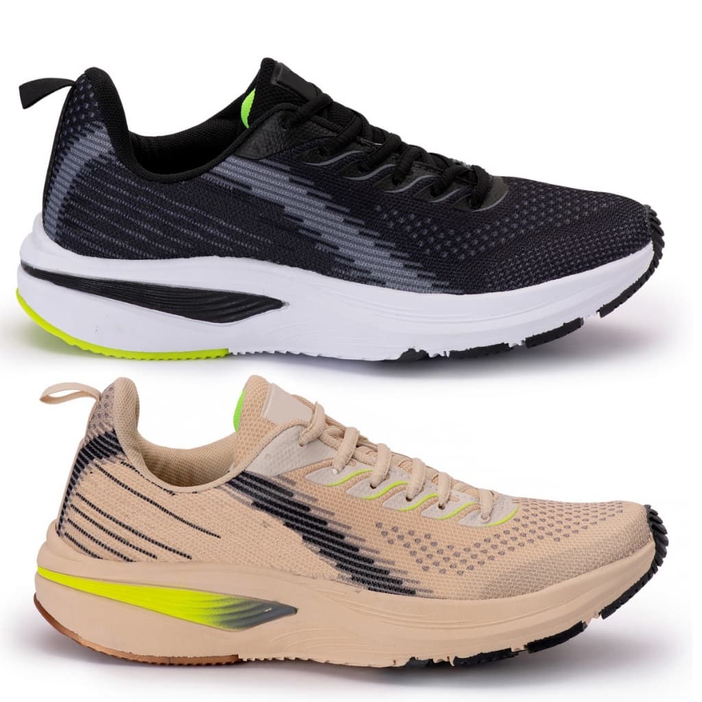 kit 2 Tênis Masculino Caminhada Academia Esportivo Casual Antiderrapante