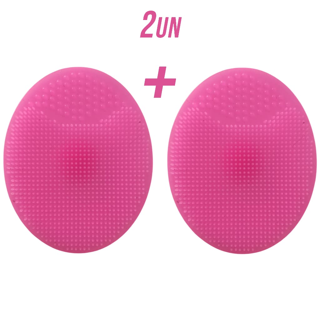 Kit 1 a 2 Escova de Banho e Cabeça Bebê Silicone Macio P/0 Meses