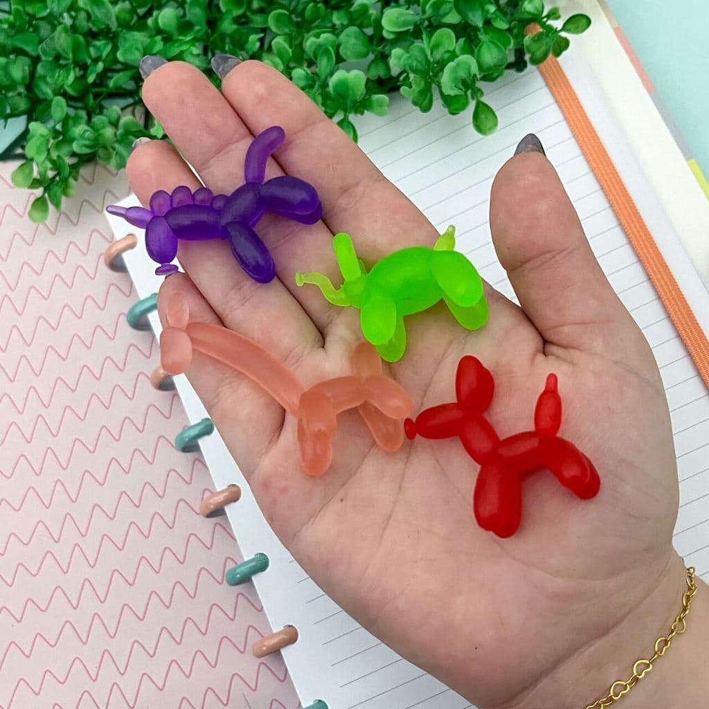 Borracha Balloon Animais Coloridos 4 Borrachas - Tilibra