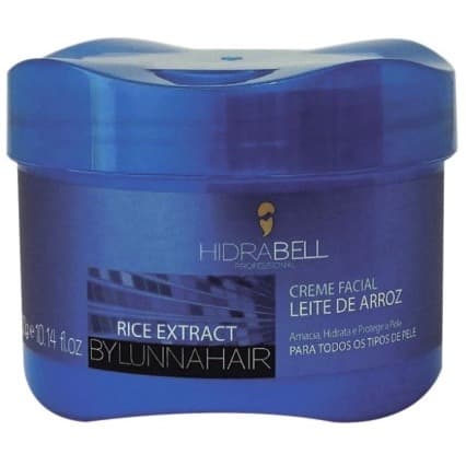 Facial Leite de Arroz 250g Hidrabell - Hidratante Facial e Pré Maquiagem (Efeito Primer)