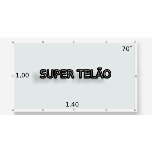 Tela de projeção,Projetor  dobravel em vinil pvc com bordas brancas com ilhos ou velcro 70 Polegadas