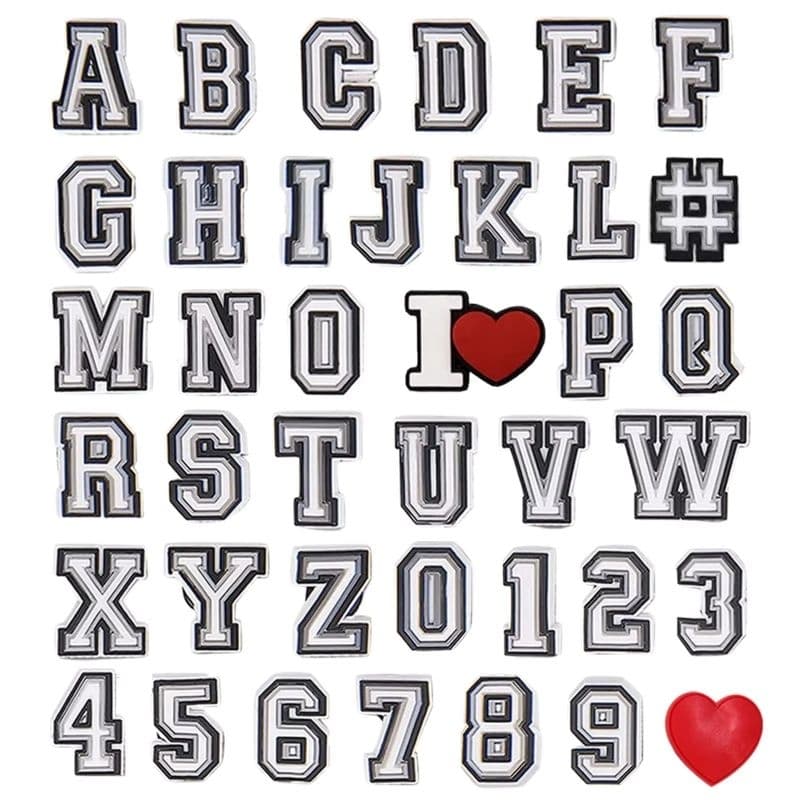 Pins Botons Letras para Croc Babuche