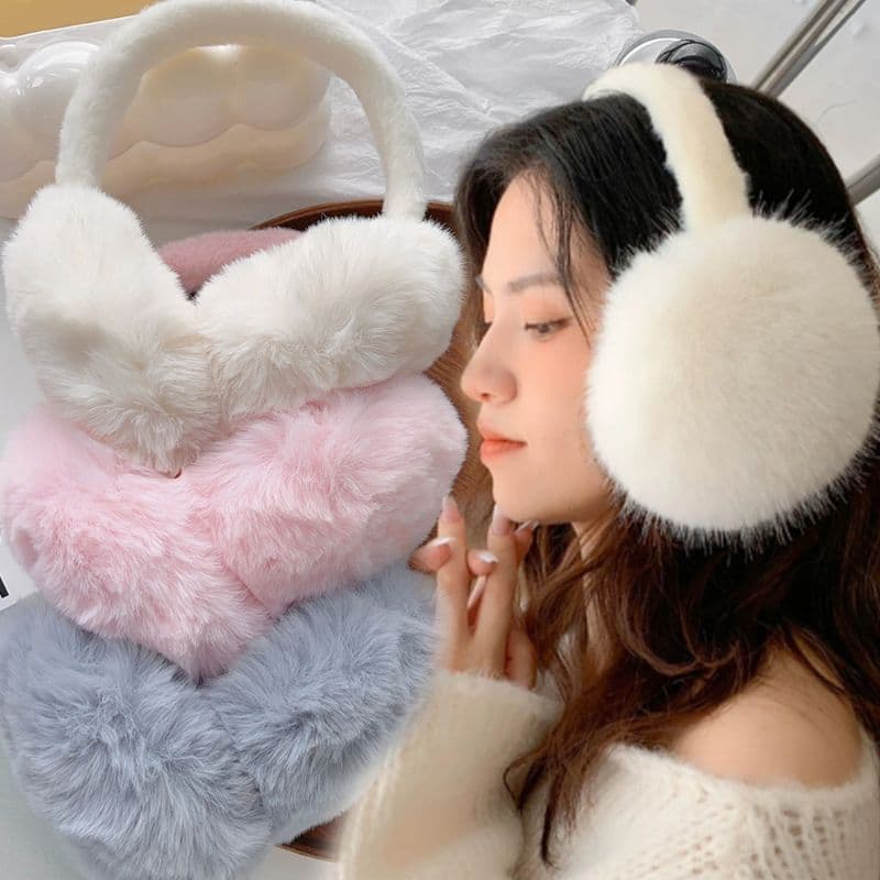 Protetor de Orelha Pelúcia Feminino Adulto Inverno | Quente e Macio para Inverno/Neve/Frio