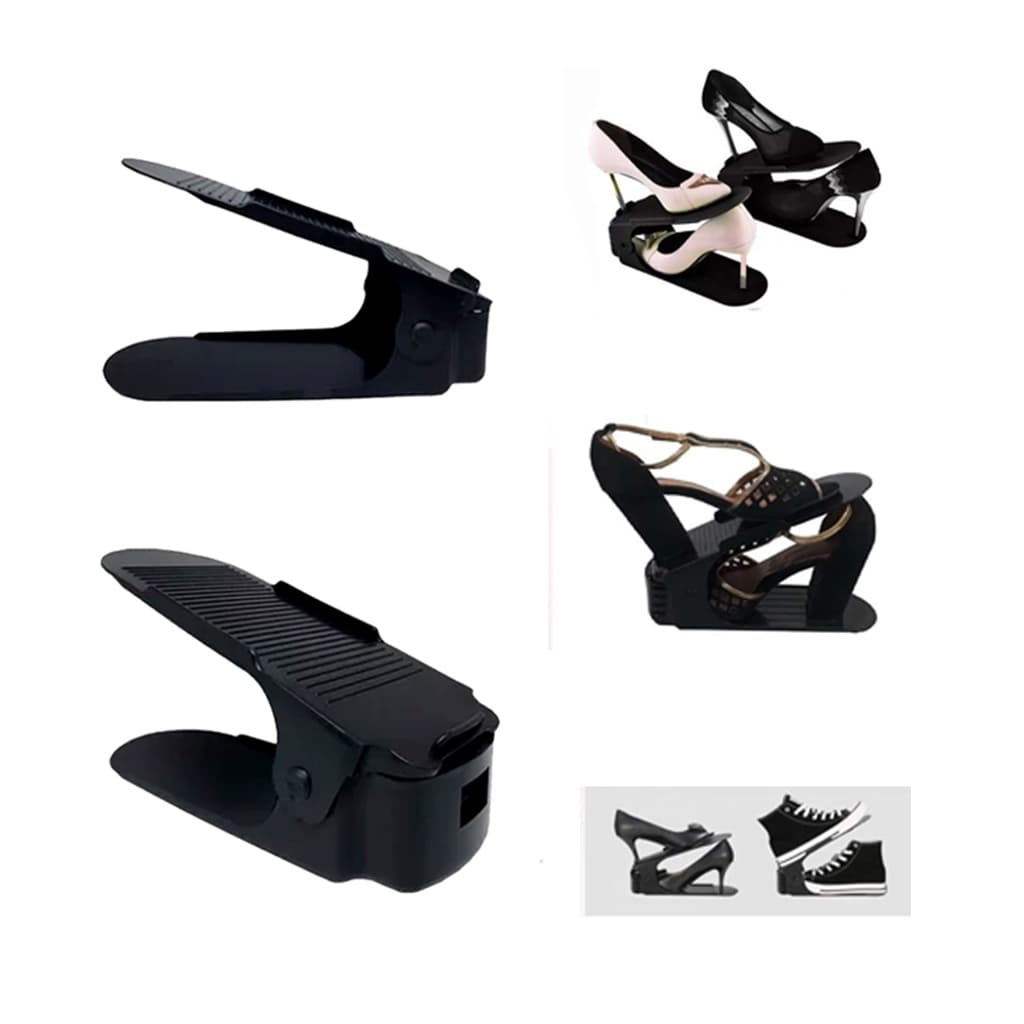 40 Organizadores De Sapato E Tênis - Preto Com Regulagem Envio Imediato!