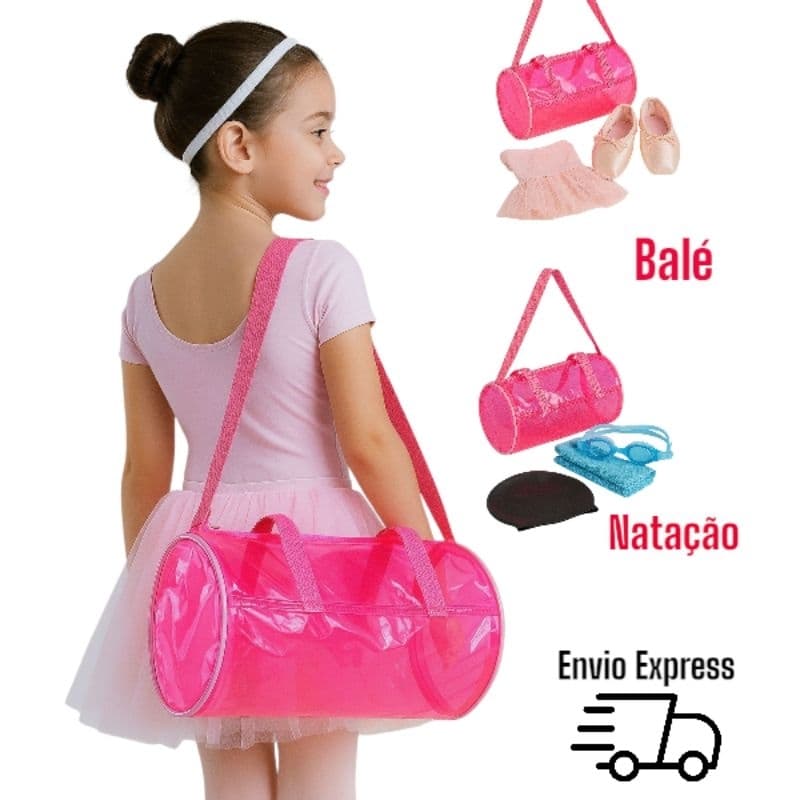 Bolsa Cilindro Maleta Natação Piscina Clube Curso Passeio Praia