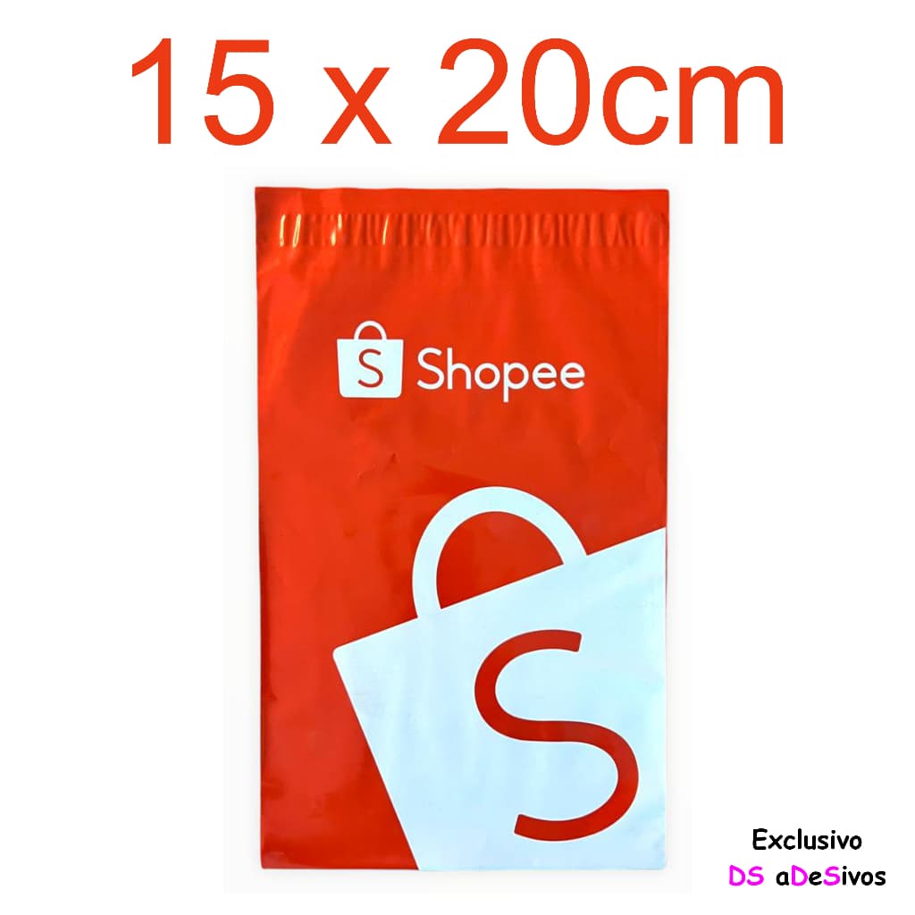 Kit com 100 ou 250 Envelopes Saco de Segurança Embalagem Shopee Inviolável COEX 15x20cm