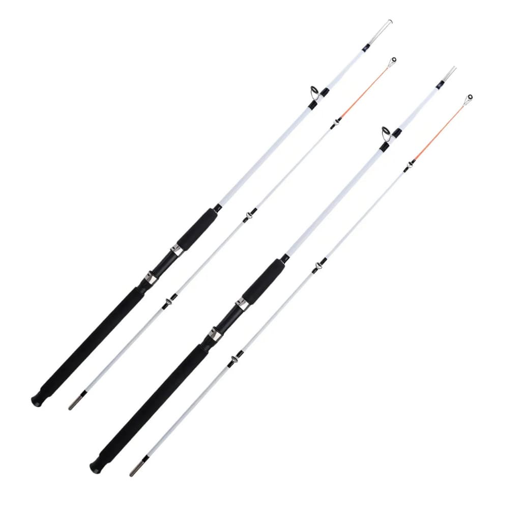 Kit 2 Vara Molinete 1,8Mts 20 Lbs Pesca Fibra Vidro 2 Partes