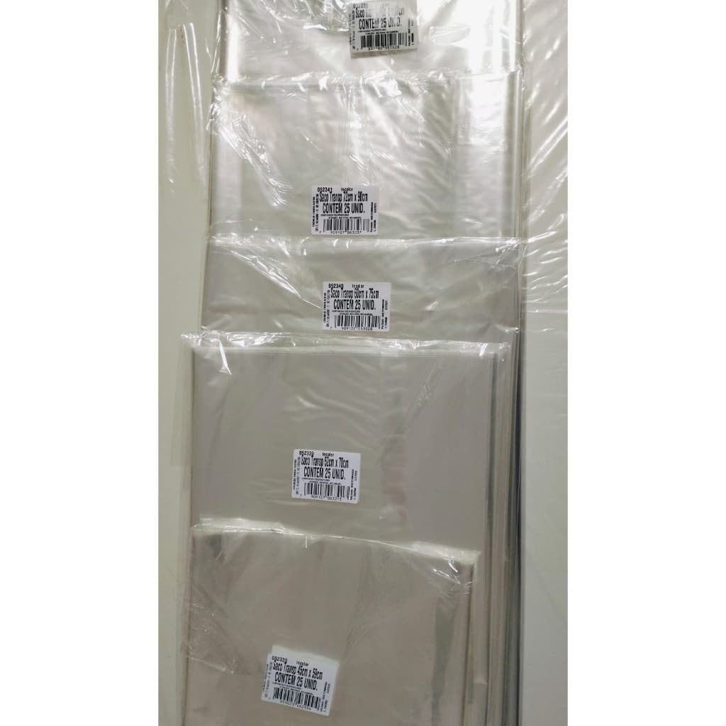 Saco de Celofane Transparente Cromus Para Presente  c/25 unidades