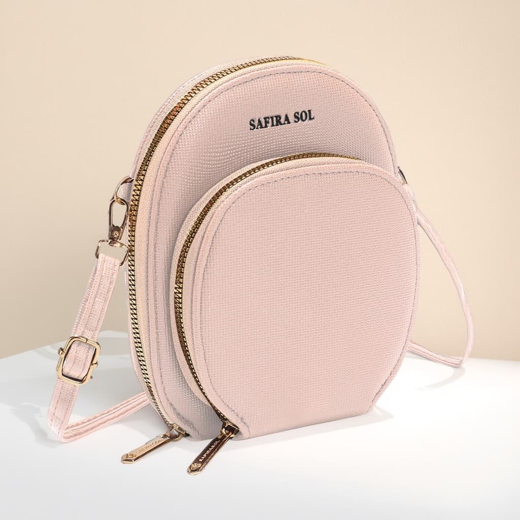 Novo Estilo Saco Do Telefone Móvel Senhoras Carteira Bolsa Feminina Transversal 2 divisórias Porta Celular -LP602