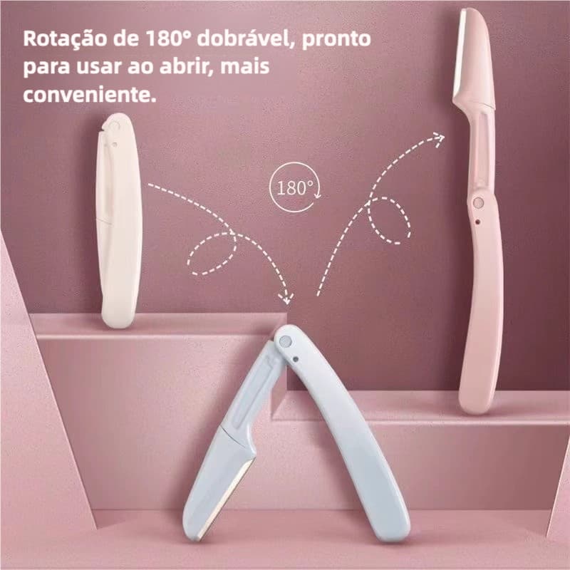 3-Pack De Aparadores De Sobrancelhas Dobráveis , Seguros Para Iniciantes A Usar , Aparador GECOMO