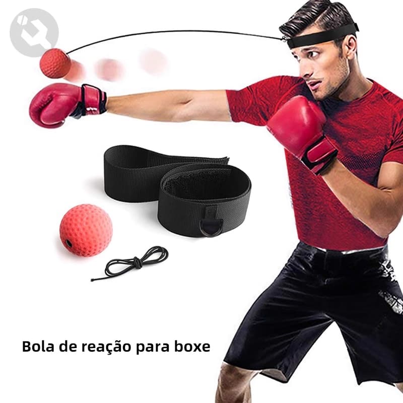 Bola De Treino Reflexo Luta Boxe Com Faixa de Cabeça