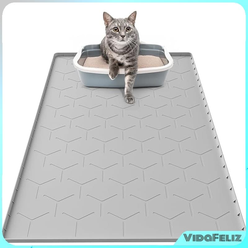 Tapete de silicone para pets • À prova d’água • Ideal para areia de gato Facil de limpar! Resiste à molhagem!