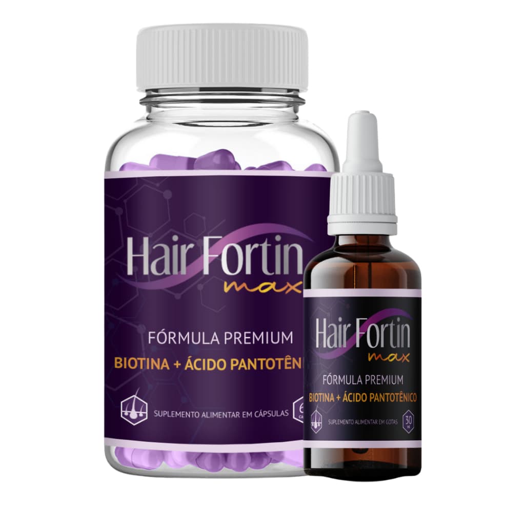 Hair Fortin Max Fórmula Premium Original 2 Meses