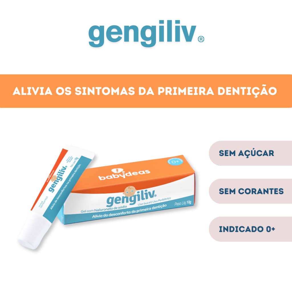 GENGILIV POMADA PARA ALÍVIO DA DOR DA DENTIÇÃO BABYDEAS