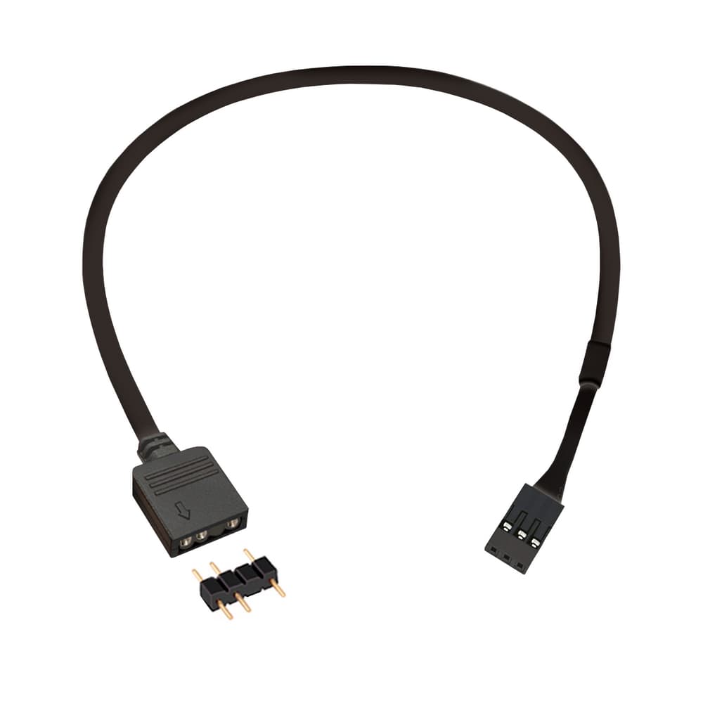 CABO ADAPTADOR VDG PARA ARGB 3 PINOS 5V, CONVERSOR LED DIGITAL GIGABYTE, COOLER MASTER, LIAN-LI