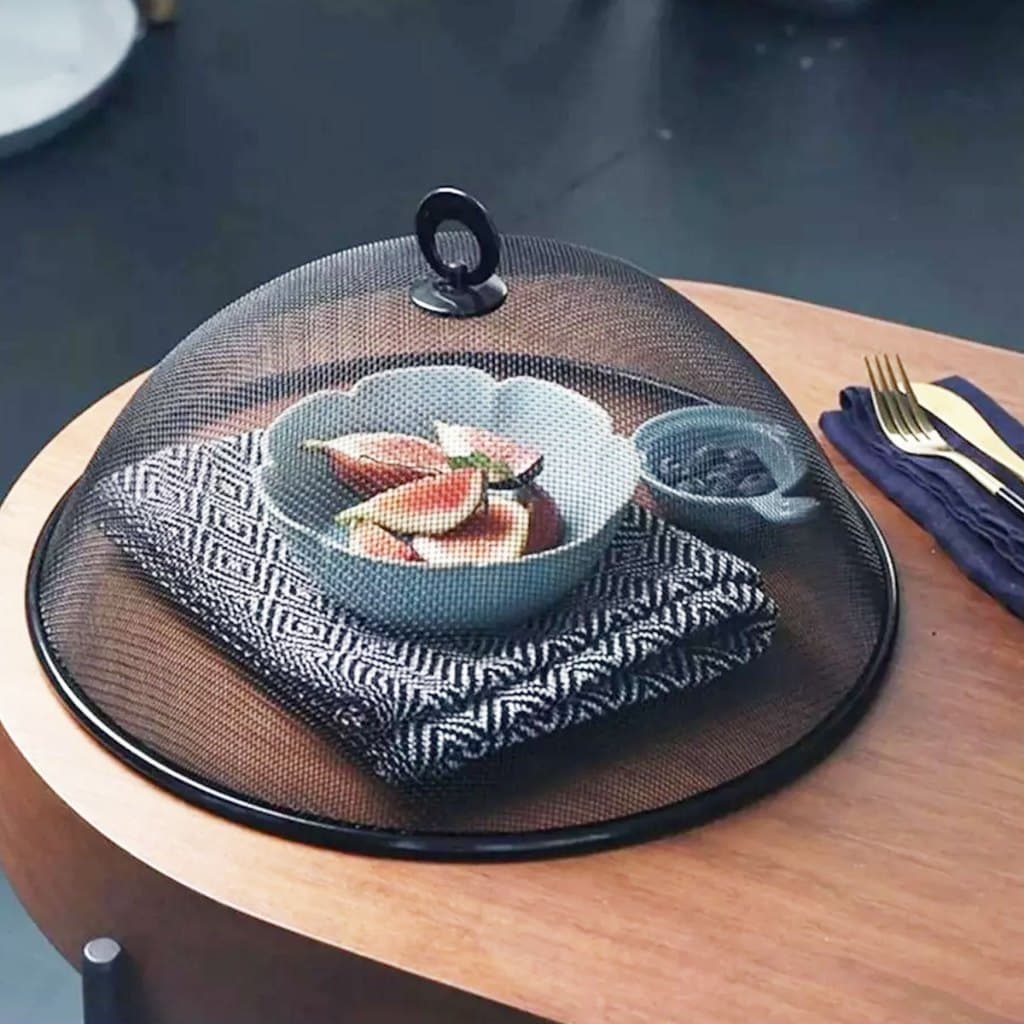 Kit 2 Telas Protetora De Alimento Metálica Tampa Pães Fruta Alimentos frutas Bolo 30cm