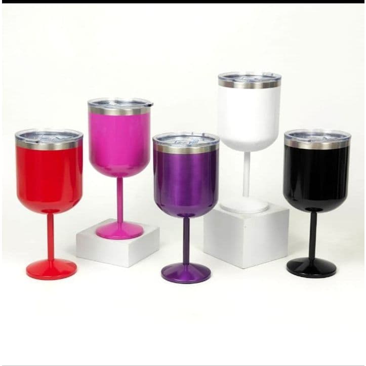 Copo Taça Térmica De Gin Vinho Chá Café Dupla Camada Premium YIPLUM 550ML-304