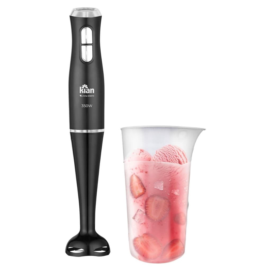 Mixer 2 Velocidades Com Copo 700ml Preto ou vermelho 127v 350w Kian