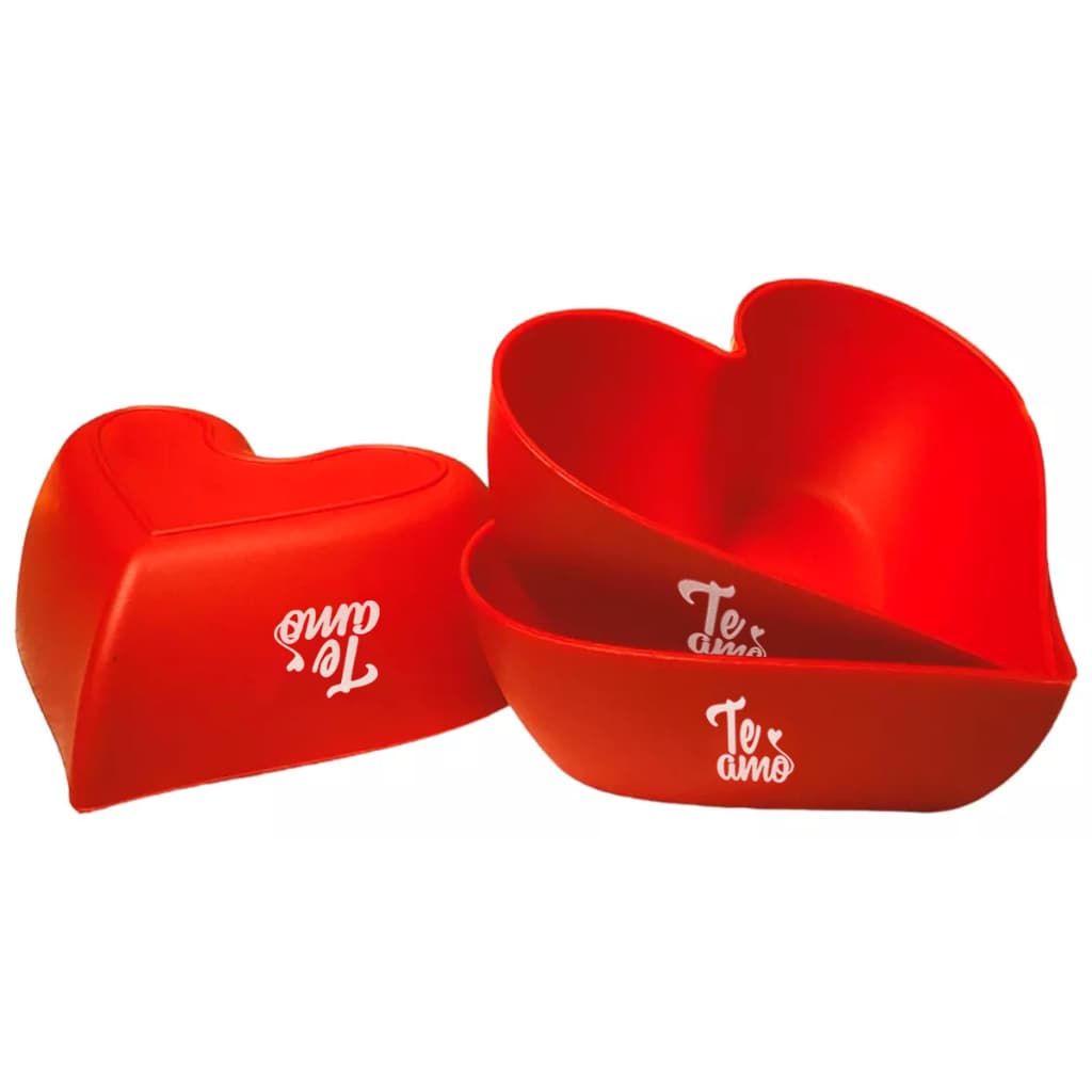 Cumbuca Petisqueira Dia Das Mães Coração Lembrancinha Te Amo Cesta de Café da Manha