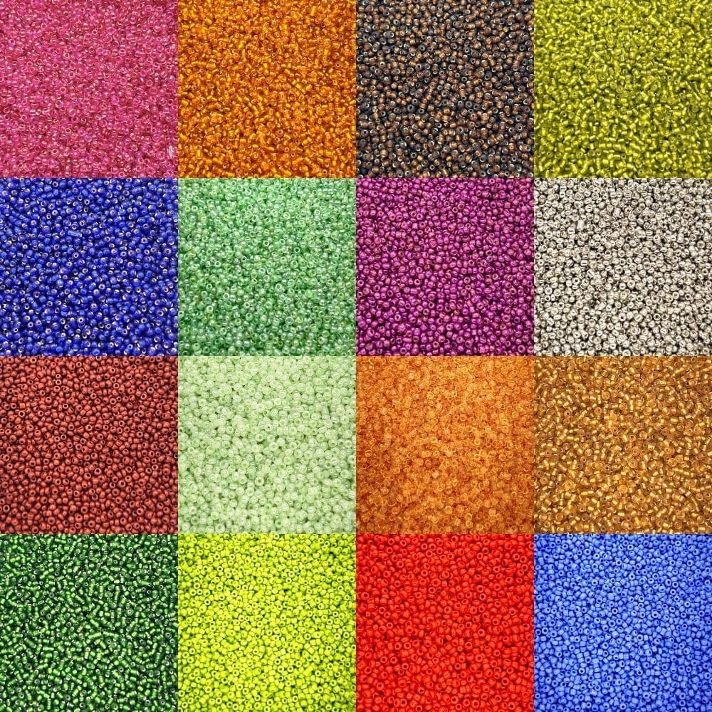 Até 5.000 peças Miçanguinha de Vidro 11/0 - Pacote miçanga mini 2mm para bijuterias artesanato