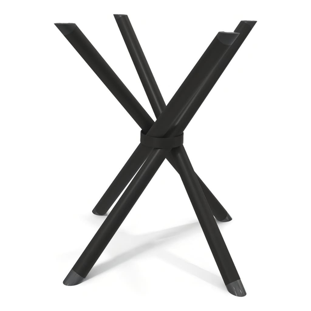 Base de Mesa Pé Mesa Aço Preta Reforçada Mesa Redonda ou Quadrada 4 Lugares