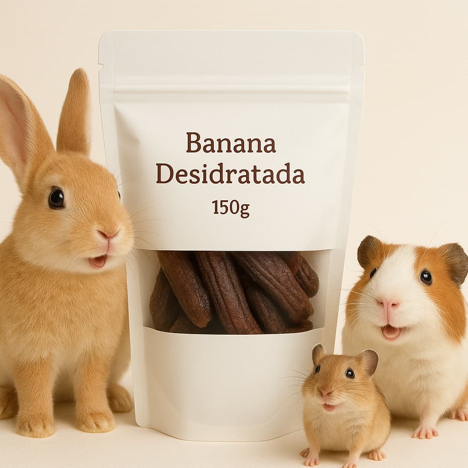 Banana Desidratada 100% Natural – 150g | Petisco Saudável