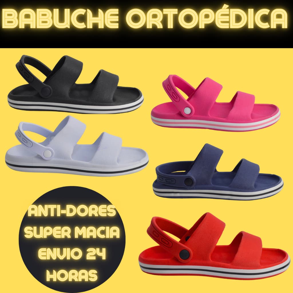 Babuche Confortável Ortopédica 34 Ao 43 Leve Antiderrapante Unissex Envio Rápido